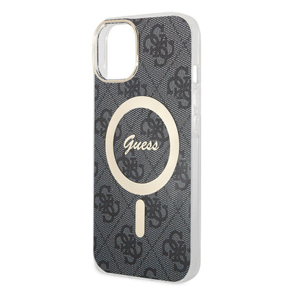 Etui MagSafe dla Apple iPhone 15 Plus, Guess, IML 4G, Czarne