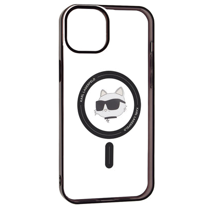 Etui MagSafe dla Apple iPhone 15 Plus, Karl Lagerfeld, IML Choupette's Head, Przezroczyste