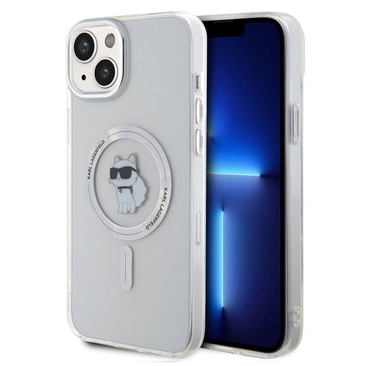 Etui MagSafe dla Apple iPhone 15 Plus / 14 Plus, Karl Lagerfeld, IML Choupette, Przezroczyste