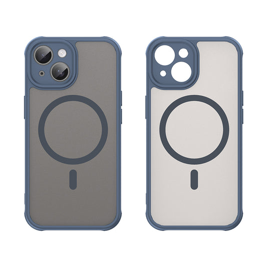 Etui MagSafe do Apple iPhone 15 Plus, Techsuit, HaloFrost II, Granatowy