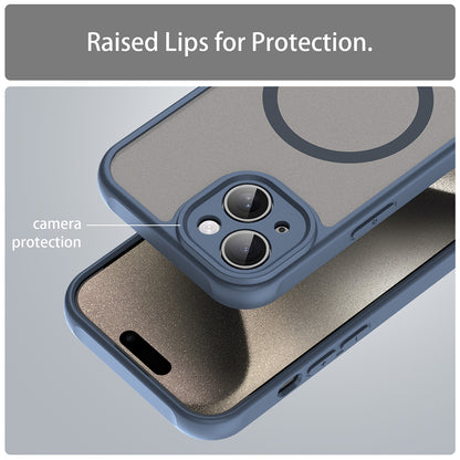 Etui MagSafe do Apple iPhone 15 Plus, Techsuit, HaloFrost II, Granatowy