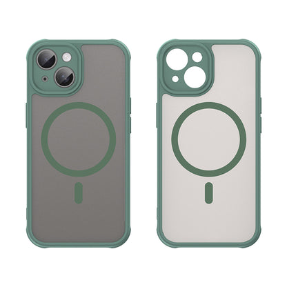 MagSafe Case for Apple iPhone 15 Plus, Techsuit, HaloFrost II, Green