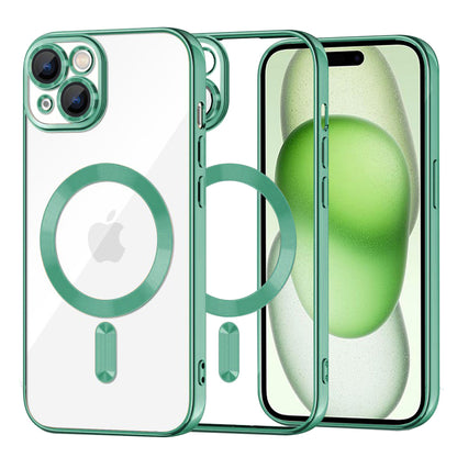 Etui MagSafe do Apple iPhone 15 Plus, Techsuit, Luxury Crystal, Jasnozielony