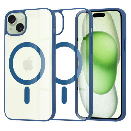 Etui MagSafe do Apple iPhone 15 Plus, Techsuit, Pro, Niebieskie