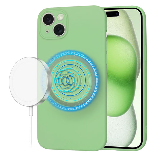 Etui MagSafe do Apple iPhone 15 Plus, Techsuit, SoftFlex, Jasnozielony