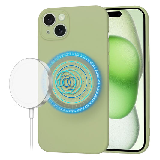 Etui MagSafe do Apple iPhone 15 Plus, Techsuit, SoftFlex, Matcha