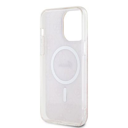 Etui MagSafe dla Apple iPhone 15 Pro, Guess, IML 4G, Różowy