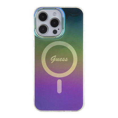 Etui MagSafe dla Apple iPhone 15 Pro, Guess, IML Iridescent, Wielokolorowe