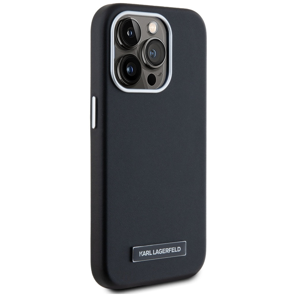 Etui MagSafe dla Apple iPhone 15 Pro Max, Karl Lagerfeld, FW Metal Plate, Czarne
