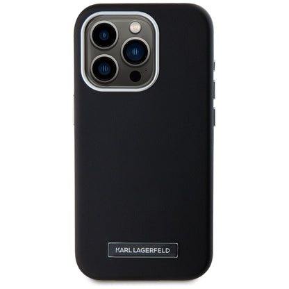 Etui MagSafe dla Apple iPhone 15 Pro Max, Karl Lagerfeld, FW Metal Plate, Czarne