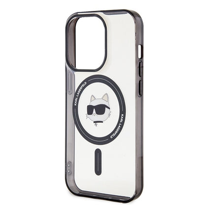 Etui MagSafe dla Apple iPhone 15 Pro Max, Karl Lagerfeld, IML Choupette's Head, Przezroczyste