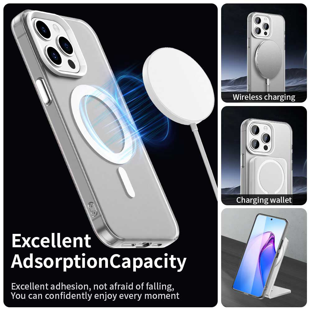 Etui MagSafe do Apple iPhone 15 Pro Max, Techsuit, CandyCase, Białe