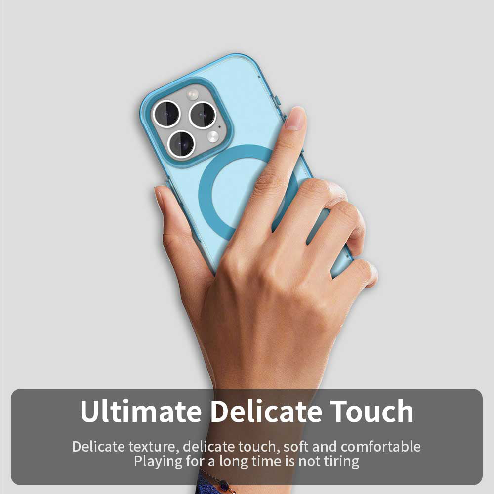 Etui MagSafe do Apple iPhone 15 Pro Max, Techsuit, CandyCase, Niebieskie