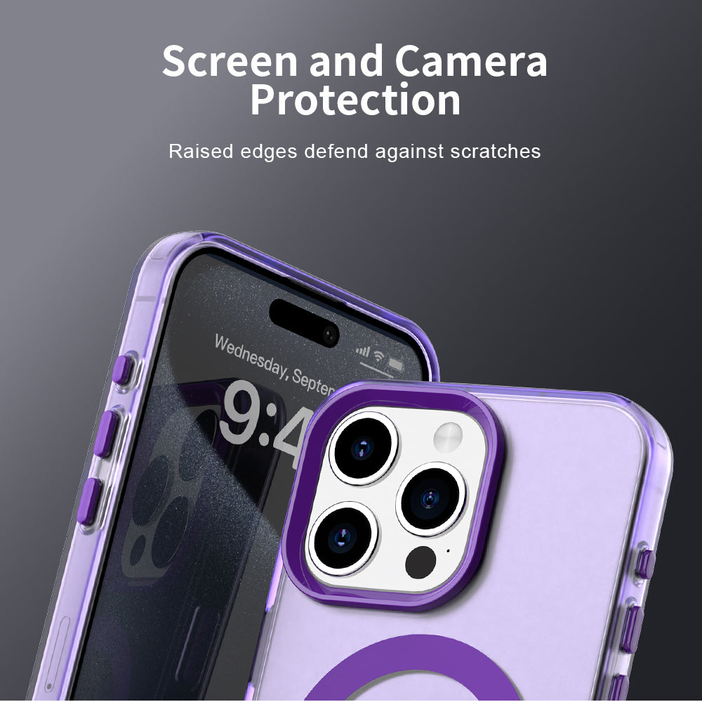 MagSafe Case for Apple iPhone 15 Pro Max, Techsuit, CandyCase, Purple