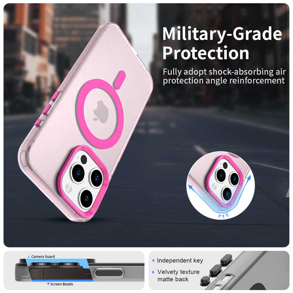 Etui MagSafe do Apple iPhone 15 Pro Max, Techsuit, CandyCase, Różowe
