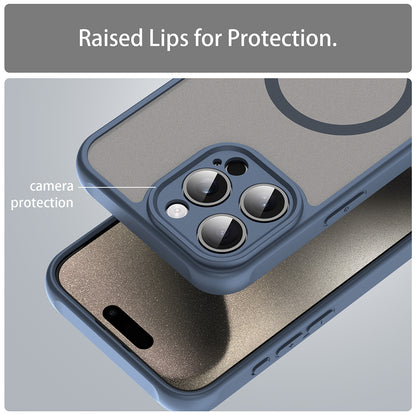 Etui MagSafe do Apple iPhone 15 Pro Max, Techsuit, HaloFrost II, Granatowy