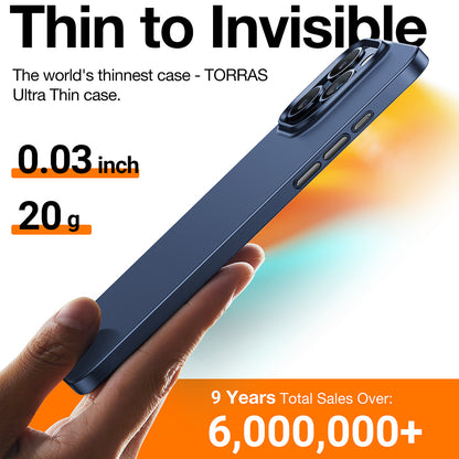 Etui MagSafe dla Apple iPhone 15 Pro Max, Torras, OriginFit, Granatowy