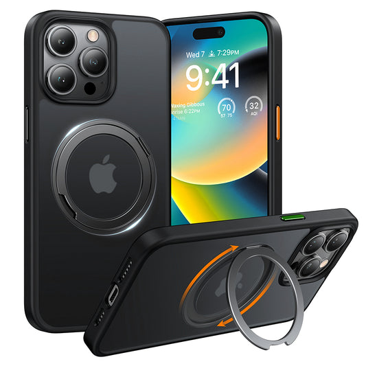 Etui MagSafe dla Apple iPhone 15 Pro Max, Torras, Ostand Pro, Czarne