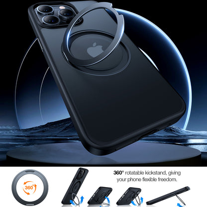 Etui MagSafe dla Apple iPhone 15 Pro Max, Torras, Ostand Pro, Czarne