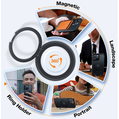 Etui MagSafe dla Apple iPhone 15 Pro Max, Torras, Ostand Pro, Czarne