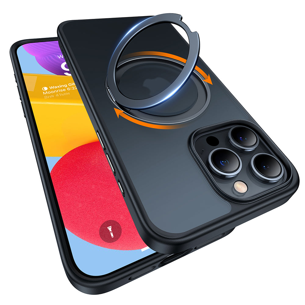 Etui MagSafe dla Apple iPhone 15 Pro Max, Torras, Ostand Pro, Czarne
