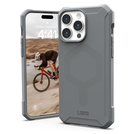 Etui MagSafe do Apple iPhone 15 Pro Max, Urban Armor Gear, Essential Armor, Srebrne