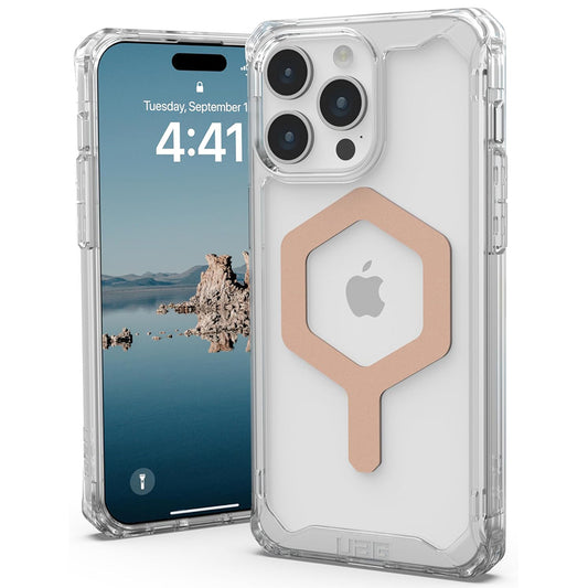 Etui MagSafe do Apple iPhone 15 Pro Max, Urban Armor Gear, Plyo, Różowe Złoto
