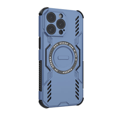 MagSafe Case for Apple iPhone 15 Pro, Techsuit, ArmorMag, Blue