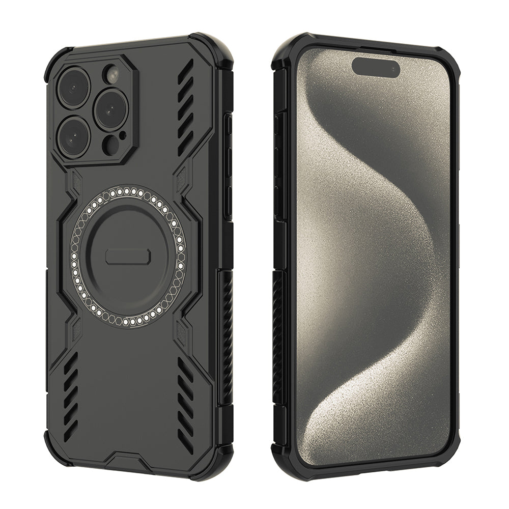 Etui MagSafe do Apple iPhone 15 Pro, Techsuit, ArmorMag, czarne