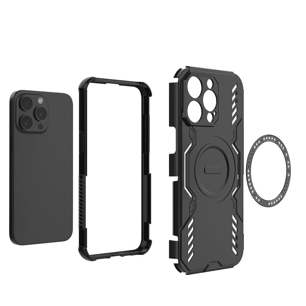 Etui MagSafe do Apple iPhone 15 Pro, Techsuit, ArmorMag, czarne