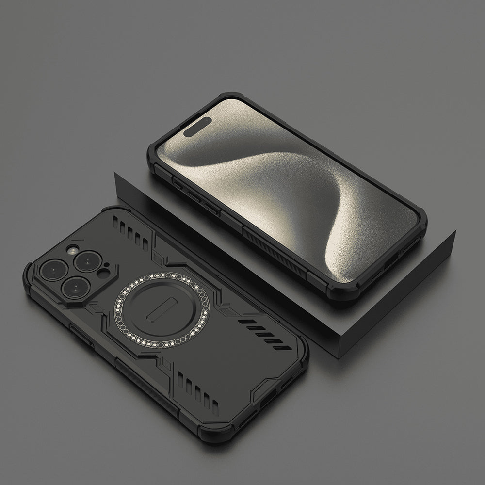 Etui MagSafe do Apple iPhone 15 Pro, Techsuit, ArmorMag, czarne