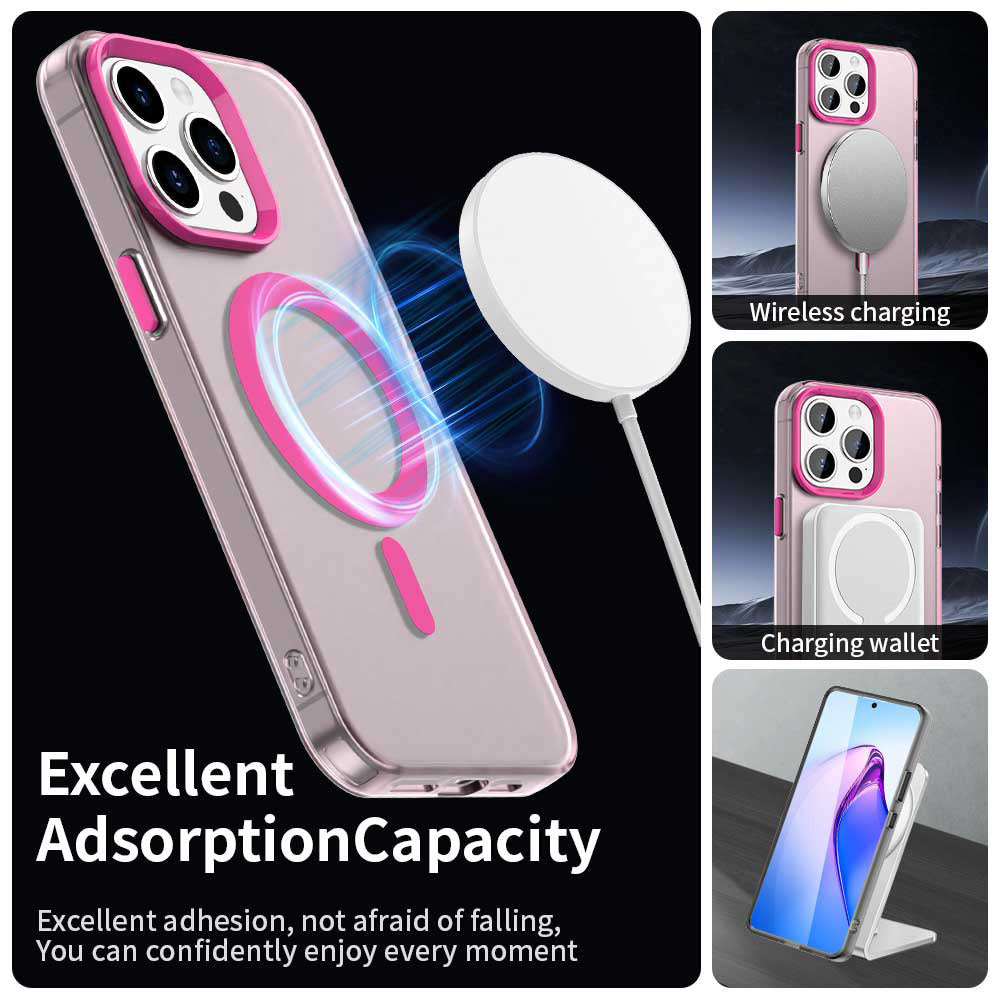 Etui MagSafe do Apple iPhone 15 Pro, Techsuit, CandyCase, Różowe