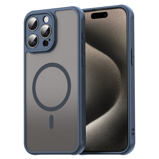 Etui MagSafe do Apple iPhone 15 Pro, Techsuit, HaloFrost II, Granatowy