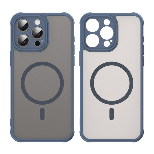 Etui MagSafe do Apple iPhone 15 Pro, Techsuit, HaloFrost II, Granatowy