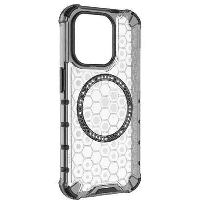 Etui MagSafe do Apple iPhone 15 Pro, Techsuit, HoneyComb Shield, Białe