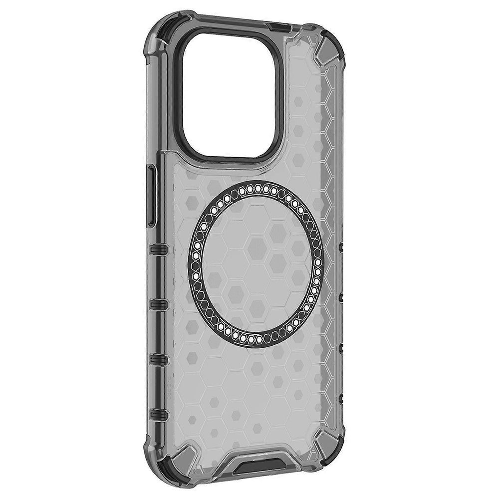 Etui MagSafe do Apple iPhone 15 Pro, Techsuit, HoneyComb Shield, czarne