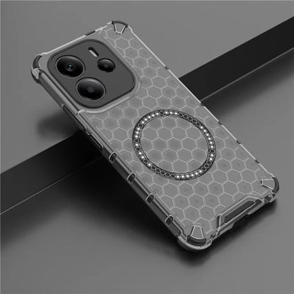Etui MagSafe do Apple iPhone 15 Pro, Techsuit, HoneyComb Shield, czarne