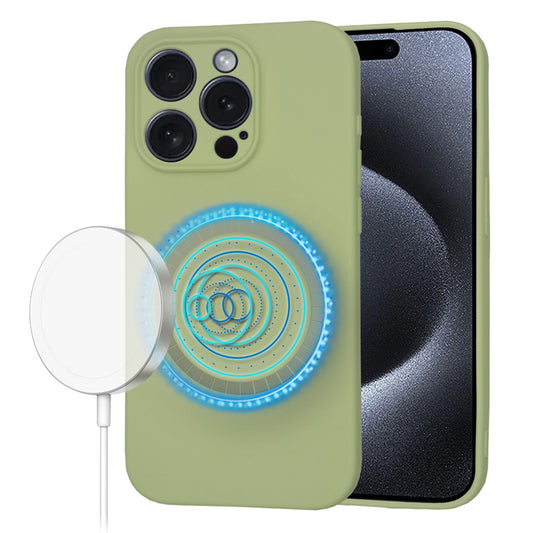 Etui MagSafe dla Apple iPhone 15 Pro, Techsuit, SoftFlex, Matcha