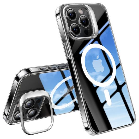 Etui MagSafe dla Apple iPhone 15 Pro, Torras, Lstand, Przezroczyste