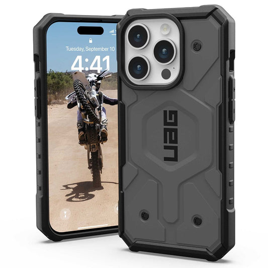 Etui MagSafe do Apple iPhone 15 Pro, Urban Armor Gear, Pathfinder, Srebrne