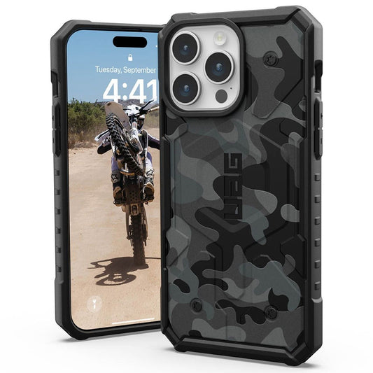 Etui MagSafe do Apple iPhone 15 Pro, Urban Armor Gear, Pathfinder SE Midnight Camo, Kamuflaż