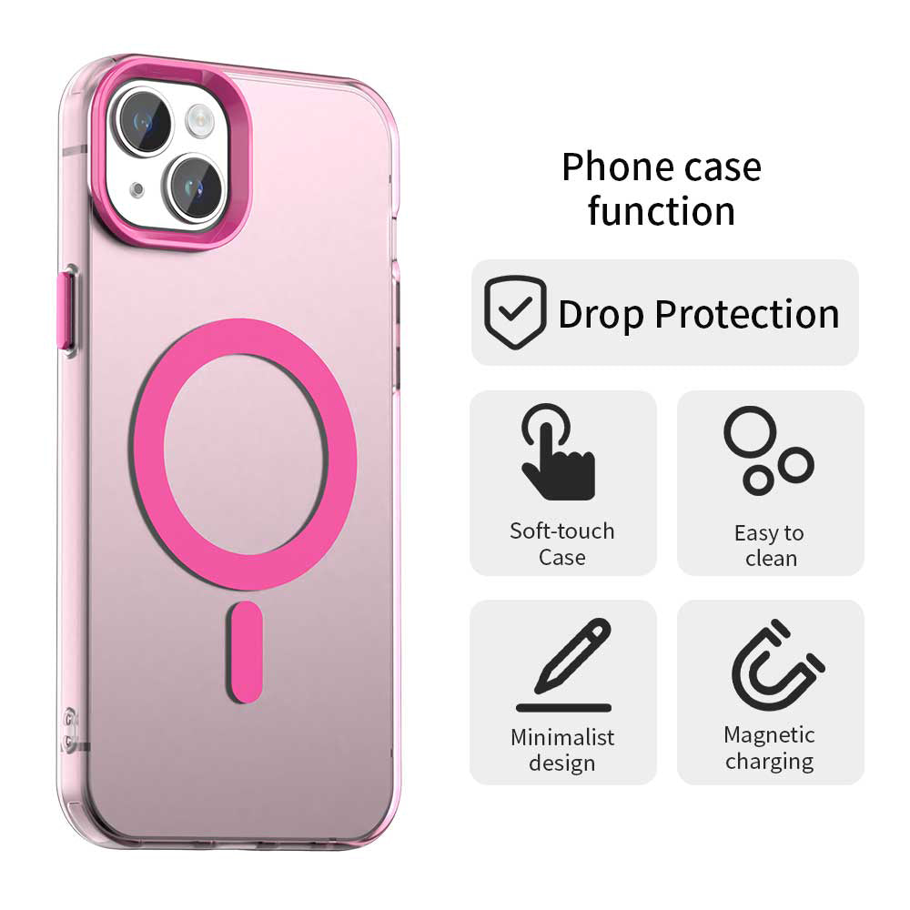 Etui MagSafe do Apple iPhone 15, Techsuit, CandyCase, Różowe
