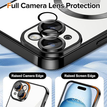 Etui MagSafe do Apple iPhone 15, Techsuit, Luxury Crystal, Czarny