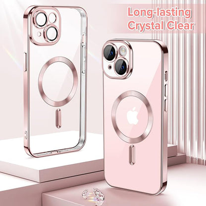 Etui MagSafe do Apple iPhone 15, Techsuit, Luxury Crystal, Różowe