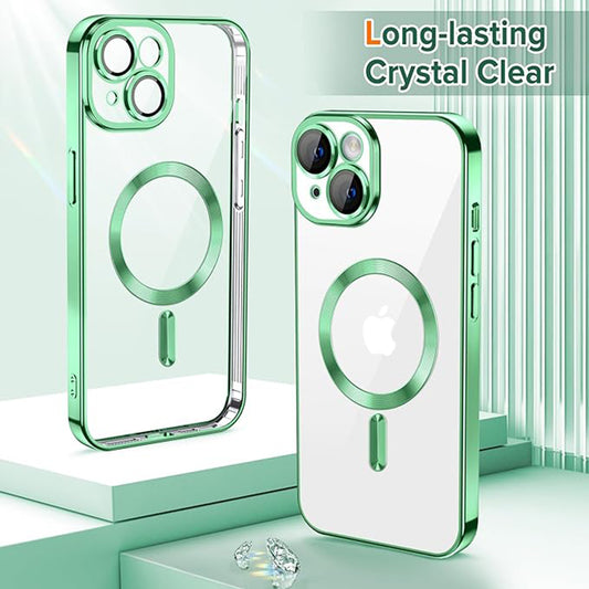Etui MagSafe do Apple iPhone 15, Techsuit, Luxury Crystal, Jasnozielony