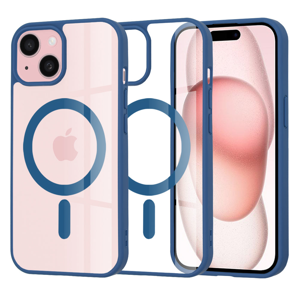 Etui MagSafe do Apple iPhone 15, Techsuit, Pro, Niebieskie