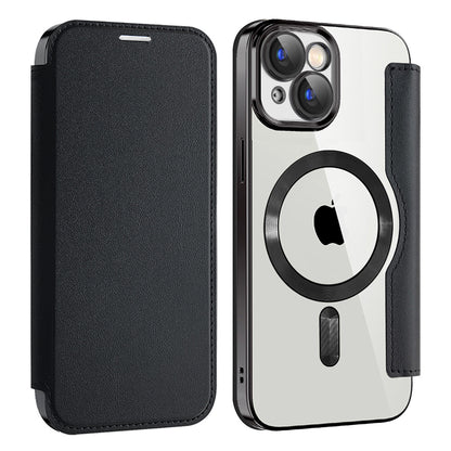 Etui MagSafe do Apple iPhone 15, Techsuit, SmartMag Book, czarne