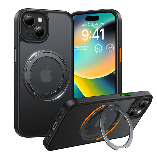 Etui MagSafe dla Apple iPhone 15, Torras, Ostand Pro, Czarne