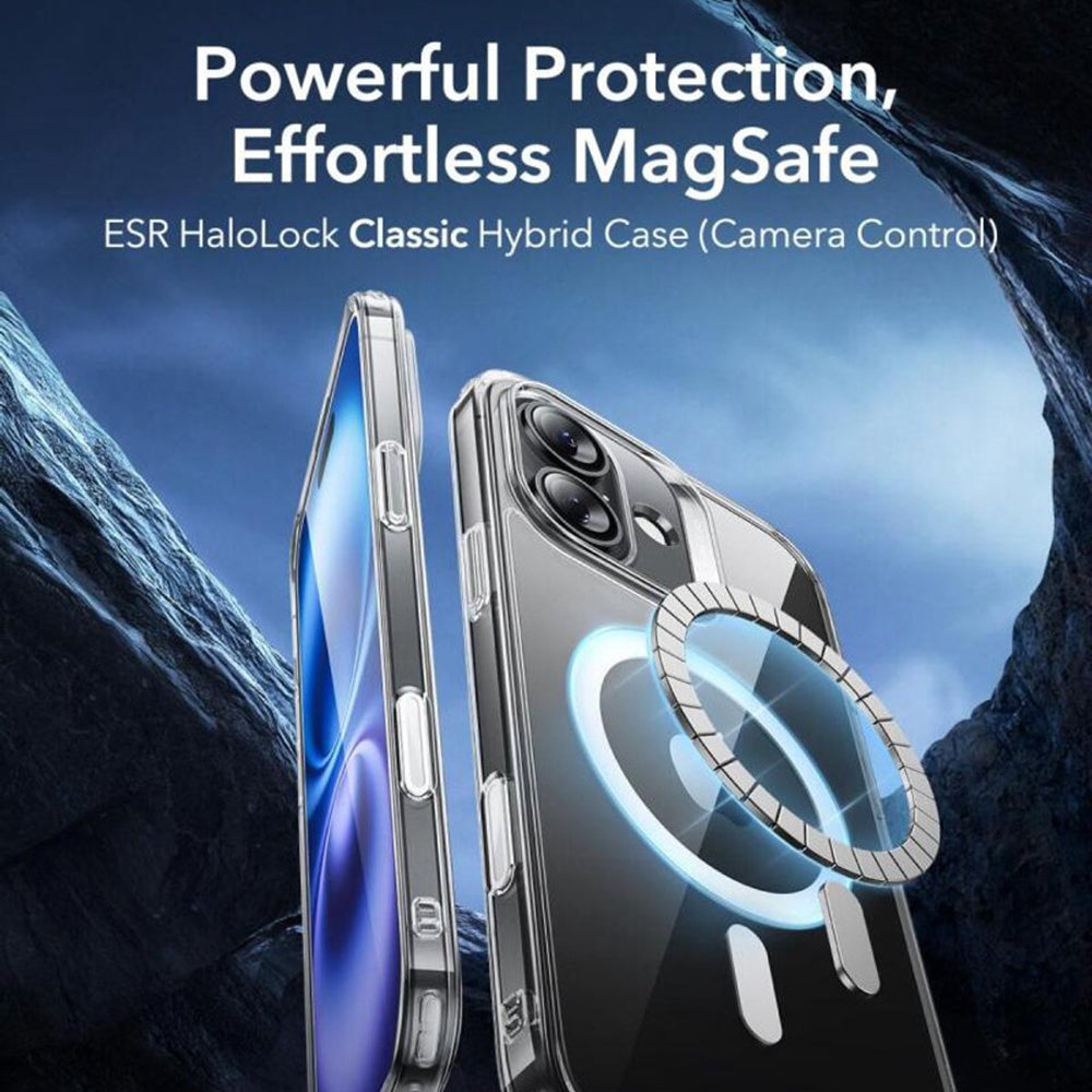 Etui MagSafe do Apple iPhone 16, ESR, Classic Hybrid Slide, Czarna Satynowa
