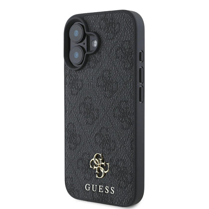 MagSafe Case for Apple iPhone 16, Guess, 4G Classic, Black